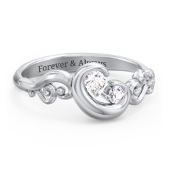 "Cradle of Love" Ring – Sterling Silver with Alexandrite
