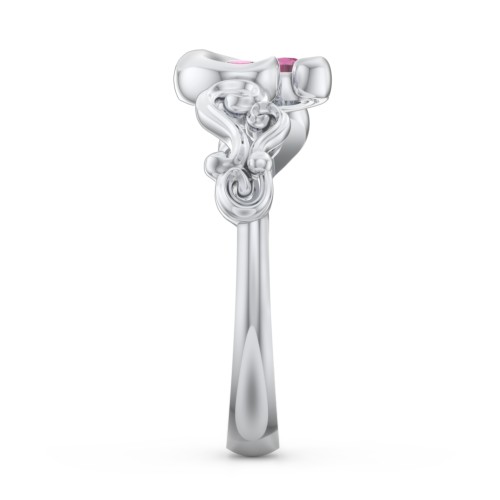 "Cradle of Love" Ring – Sterling Silver with Ruby