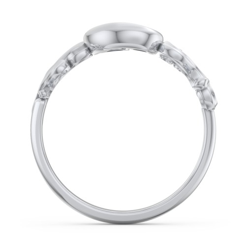 "Cradle of Love" Ring – Sterling Silver with Cubic Zirconia