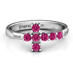 I Believe' Side Cross Ring