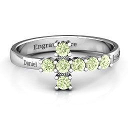 I Believe' Side Cross Ring