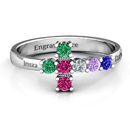 I Believe' Side Cross Ring