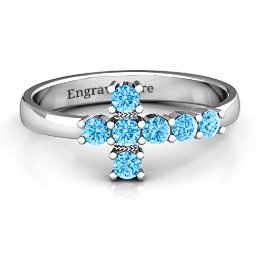 I Believe' Side Cross Ring