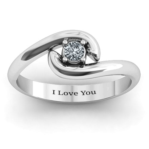 Embrace Ring – Sterling Silver with Cubic Zirconia