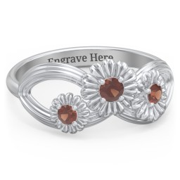 Endless Spring Infinity Ring in 925 Sterling Silver