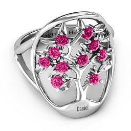 Oval Family Tree Ring