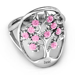 Oval Family Tree Ring