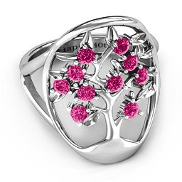 Oval Family Tree Ring