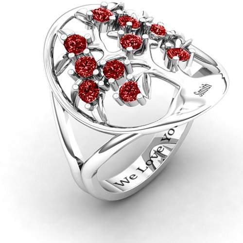 Oval Family Tree Ring