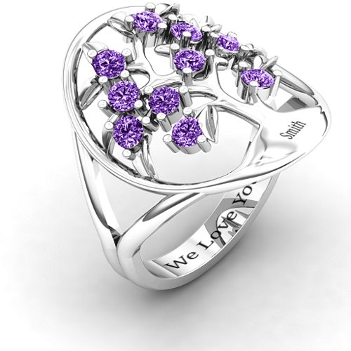 Oval Family Tree Ring