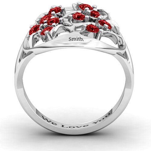 Oval Family Tree Ring