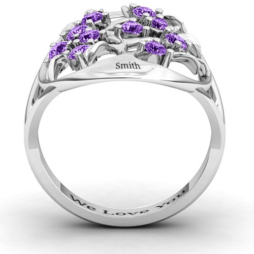 Oval Family Tree Ring