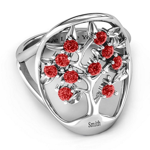 Oval Family Tree Ring