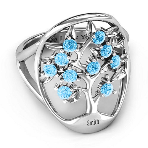 Oval Family Tree Ring