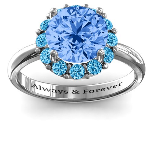 Victoria Single Halo Ring