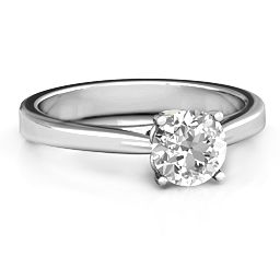 Royal Tulip Ring with Bezel Collar Stone