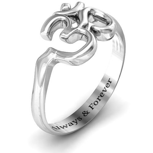 Om - Sound of Universe Ring – Sterling Silver