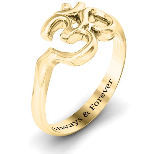 Om - Sound of Universe Ring – 10K Yellow Gold