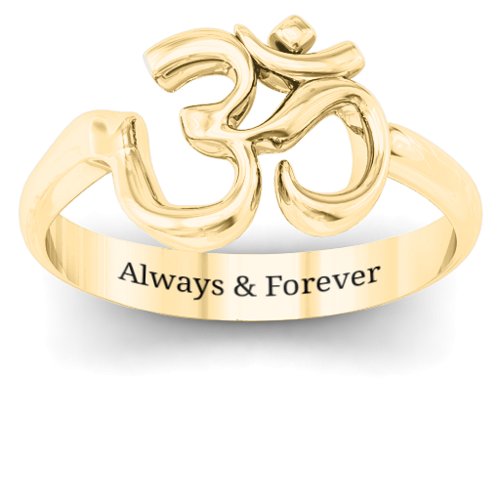 Om - Sound of Universe Ring – 10K Yellow Gold