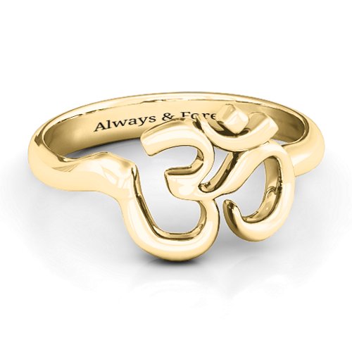 Om - Sound of Universe Ring – 10K Yellow Gold