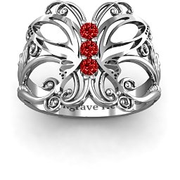 Precious Butterfly Ring in 925 Sterling Silver