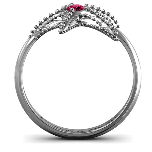 Starfish Ring – Sterling Silver with Ruby