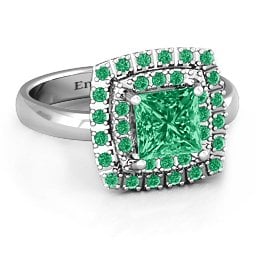 Splendid Double Halo Princess Ring