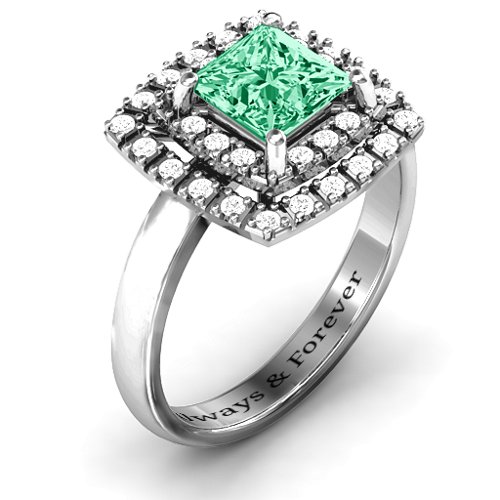 Splendid Double Halo Princess Ring