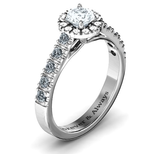 Graceful Shine Vintage Ring – Sterling Silver with Cubic Zirconia and White Premium Zirconia