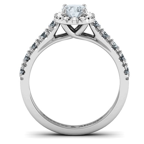 Graceful Shine Vintage Ring – Sterling Silver with Cubic Zirconia and White Premium Zirconia