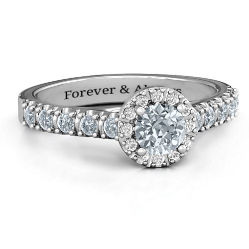 Graceful Shine Vintage Ring – Sterling Silver with Cubic Zirconia and White Premium Zirconia