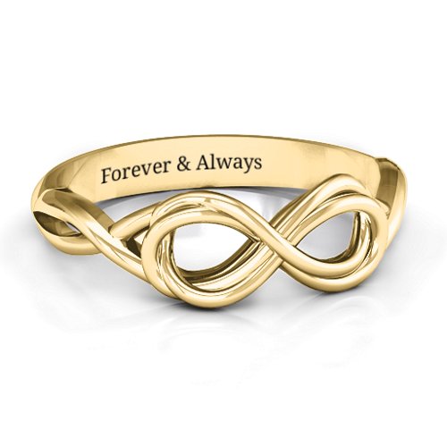 Wired for Love Infinity Ring – 10K Yellow Gold