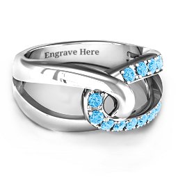 Infinity Embrace Ring in 925 Sterling Silver