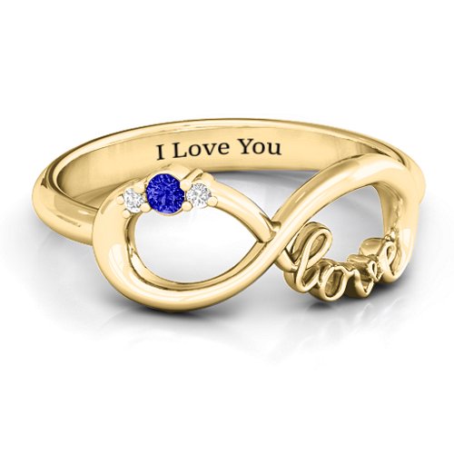 Sparkly Love Infinity Ring