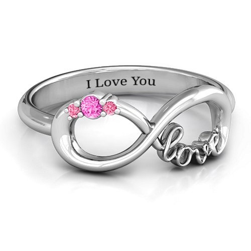 Sparkly Love Infinity Ring