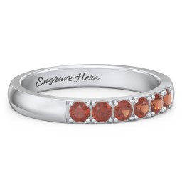3 - 11 Gemstone Affinity Ring in 925 Sterling Silver