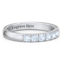 3 - 11 Gemstone Affinity Ring in 925 Sterling Silver with Aquamarine, Pink Tourmaline, Cubic Zirconia, and Amethyst