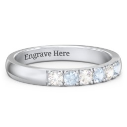 3 - 11 Gemstone Affinity Ring in 925 Sterling Silver with Cubic Zirconia, Aquamarine, Pink Tourmaline, and Amethyst
