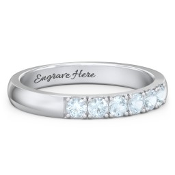 3 - 11 Gemstone Affinity Ring in 925 Sterling Silver with Aquamarine