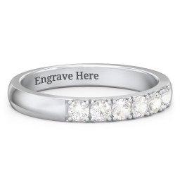 3 - 11 Gemstone Affinity Ring in 925 Sterling Silver with Cubic Zirconia, Pink Tourmaline, and Amethyst