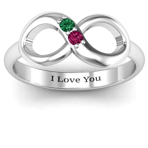"Twosome" Infinity Ring