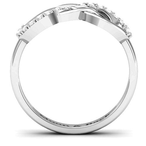 Everlasting Infinity Ring with Gemstones
