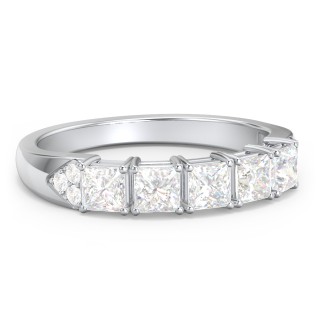 Classic 2-7 Princess Cut Ring with Accents