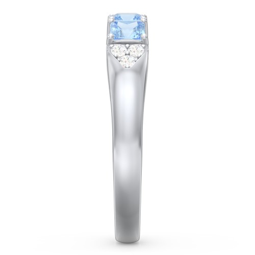 Classic 2-7 Princess Cut Ring with Accents