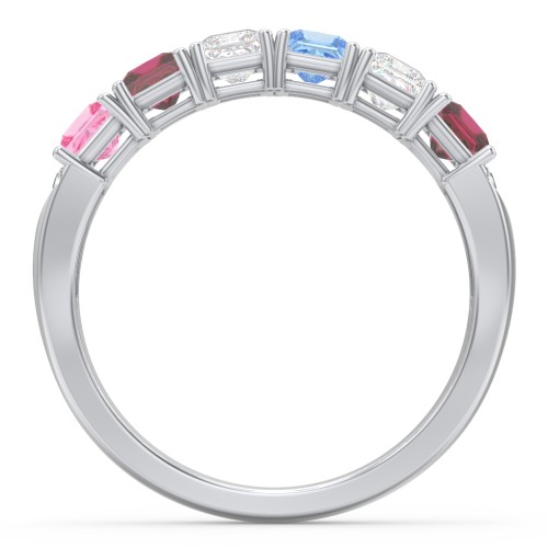 Classic 2-7 Princess Cut Ring with Accents