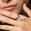 Classic 2-7 Princess Cut Ring with Accents – 10K Rose Gold with Pink Tourmaline, Ruby, Cubic Zirconia, and Blue Topaz