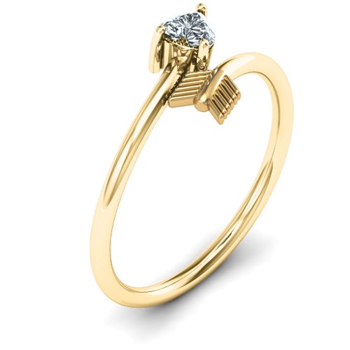 Heart & Arrow Ring