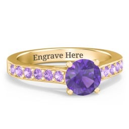 Elegant Duchess Ring with Shoulder Accents