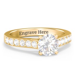 Elegant Duchess Ring with Shoulder Accents
