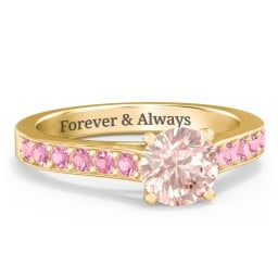 Elegant Duchess Ring with Shoulder Accents